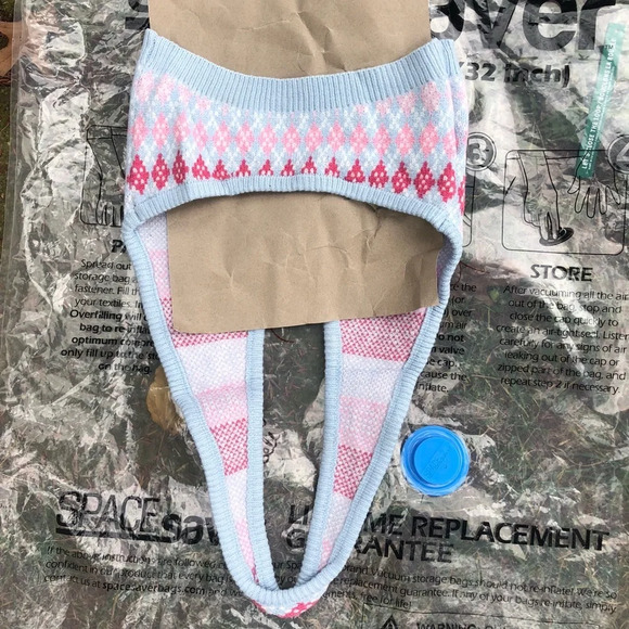 Adika y2k Argyle Halter Sweater Top - Picture 3 of 7